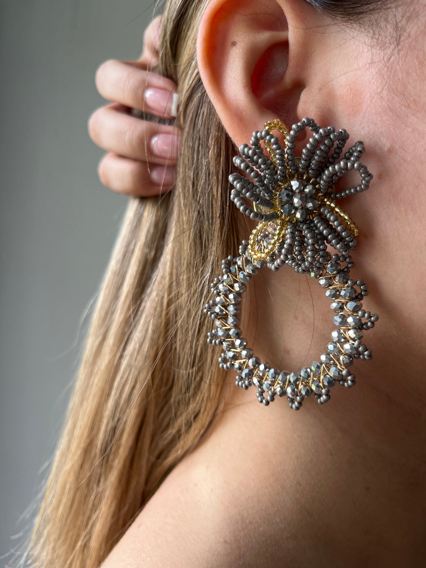 Aretes Mostacilla Aro Imperial