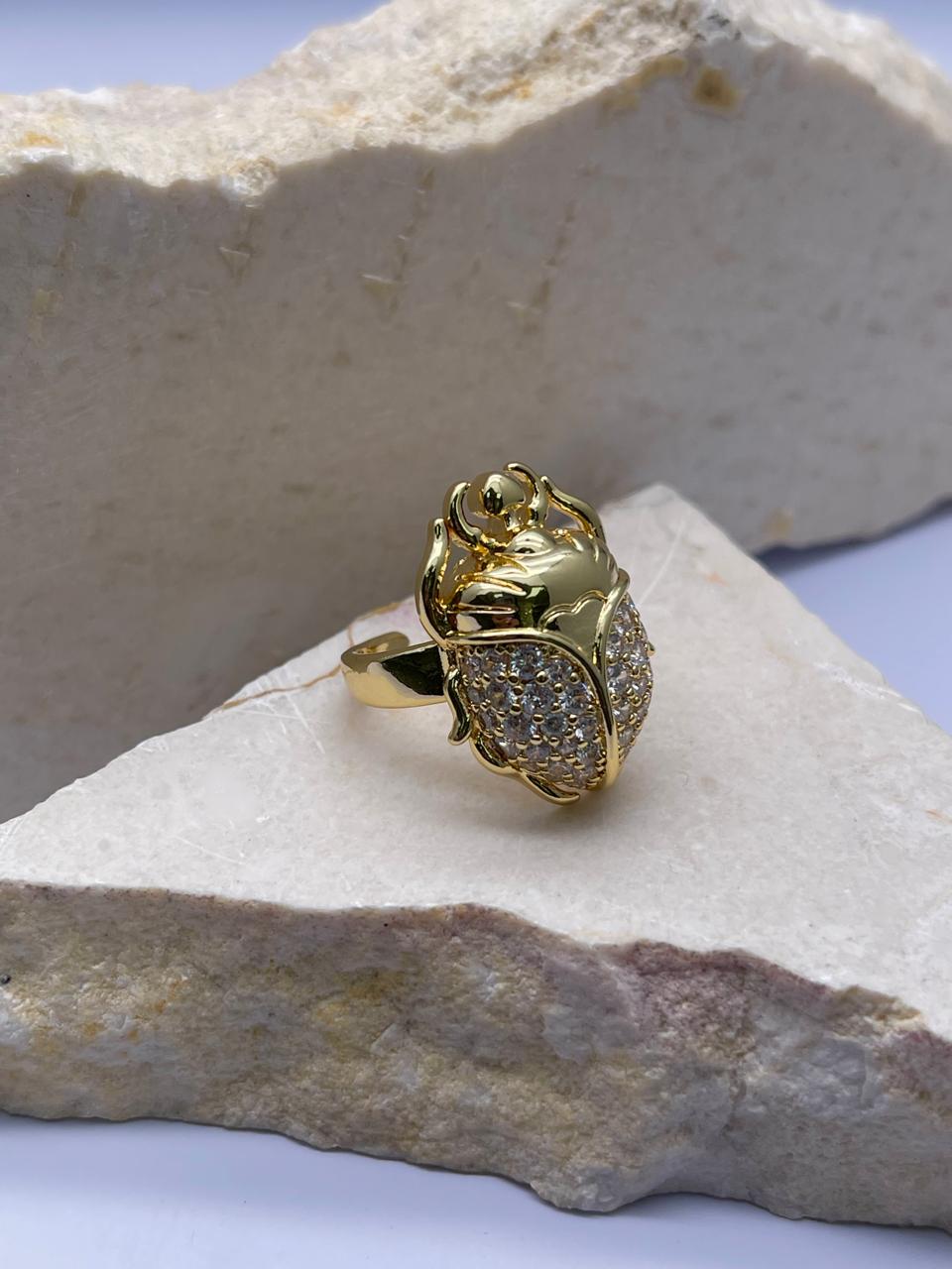 Anillo de insectos Covergold Rodinado