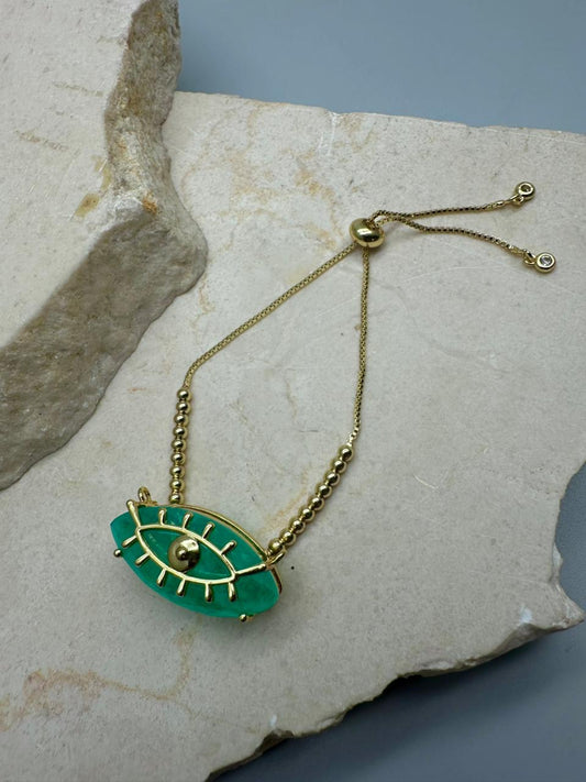 Pulsera con dije Esmeralda Ojo