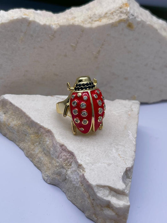Anillo de insectos Covergold Rodinado