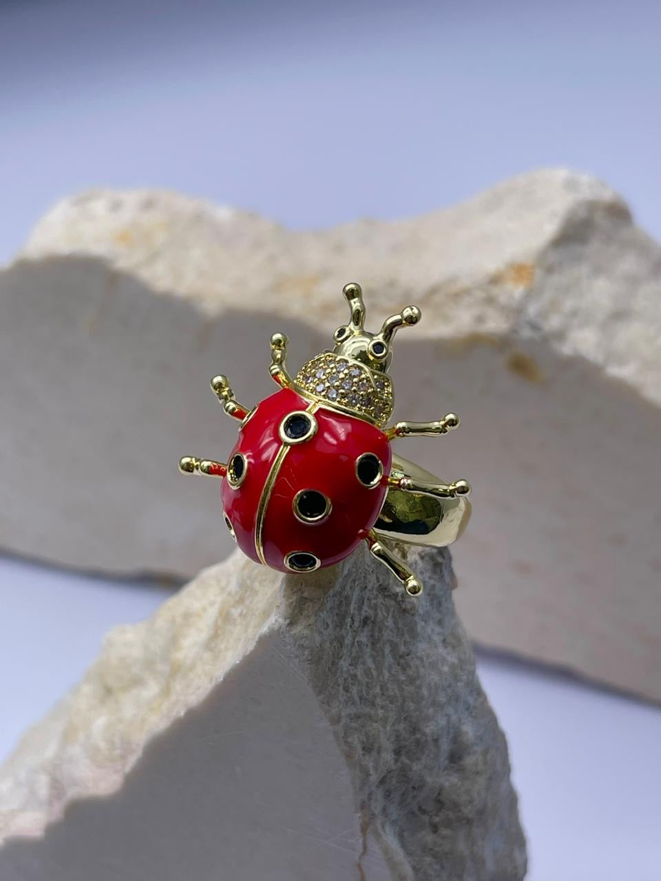 Anillo de insectos Covergold Rodinado