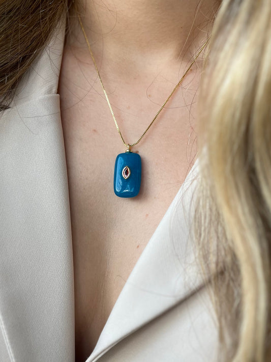 Piedra Natural Apatita Azul