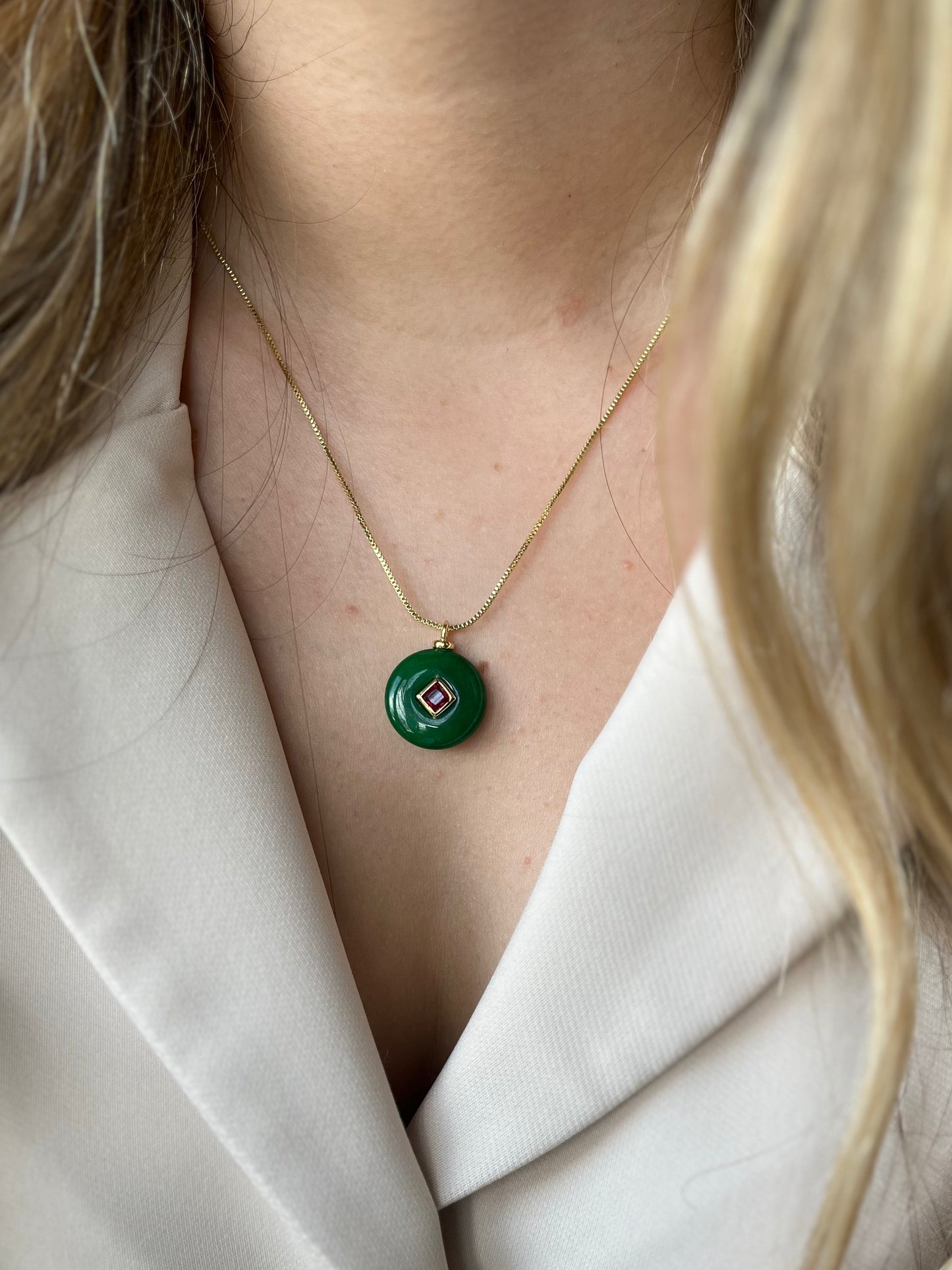 Piedra Natural Jade Verde