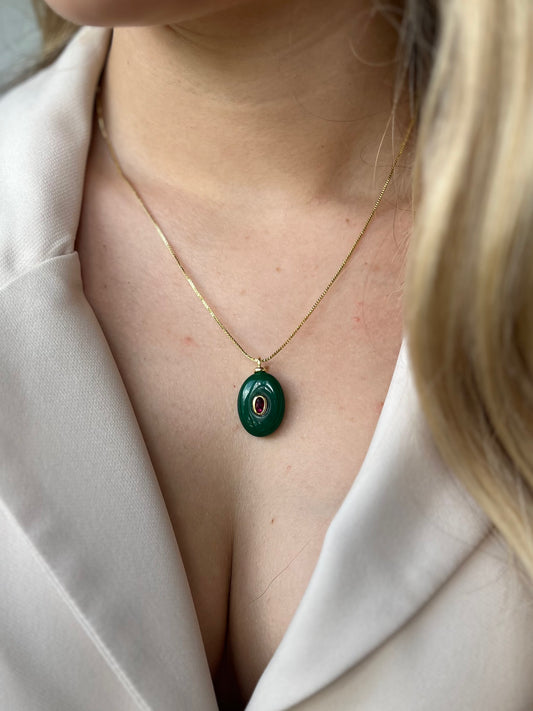 Piedra Natural Jade Verde