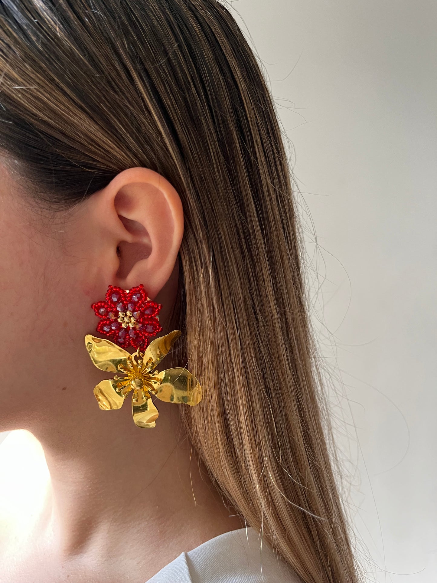 Aretes con Mostacilla