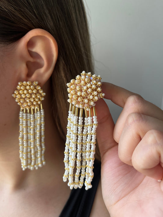 Aretes Mostacilla Bruma Ivory