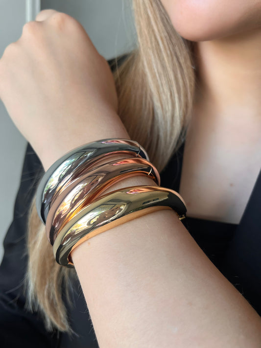 Trío de Brazalete de  Rodio