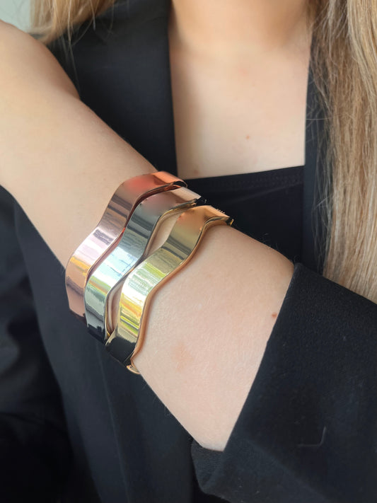 Trío de Brazalete de  Rodio