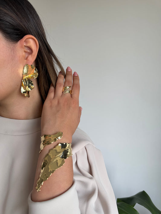 Set Maxi Arete Brazalete y Anillo