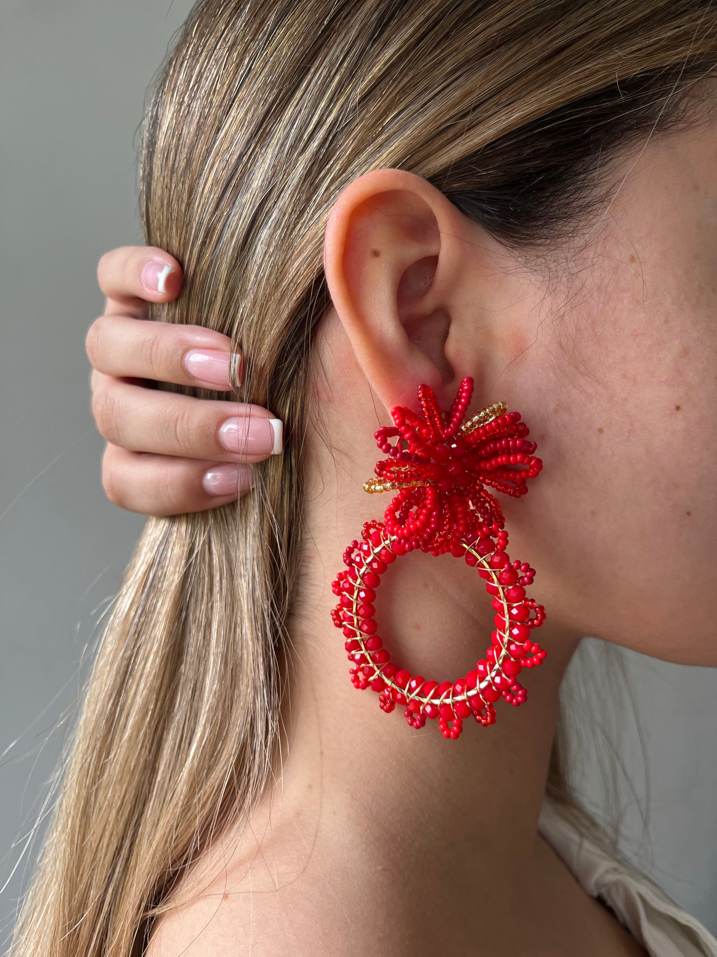 Aretes Mostacilla Aro Imperial