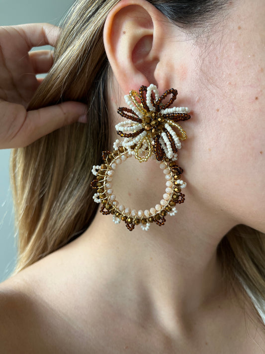 Aretes Mostacilla Aro Imperial