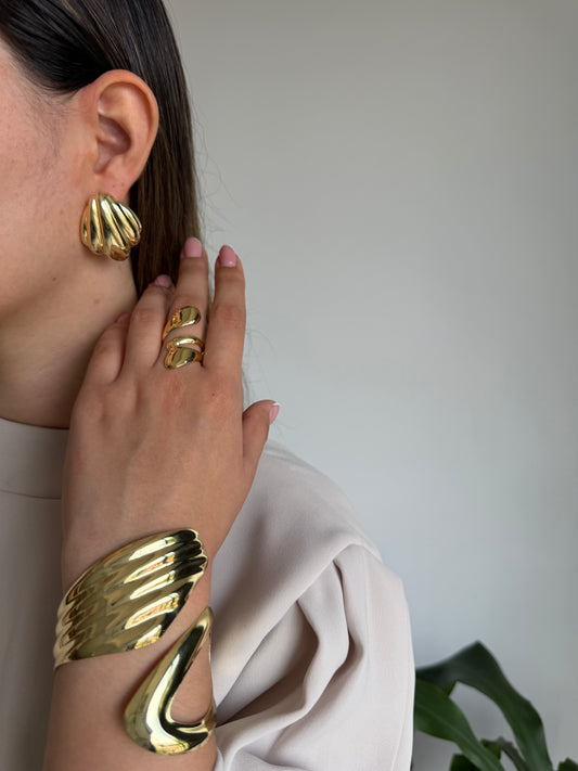 Set Maxi Arete Brazalete y Anillo