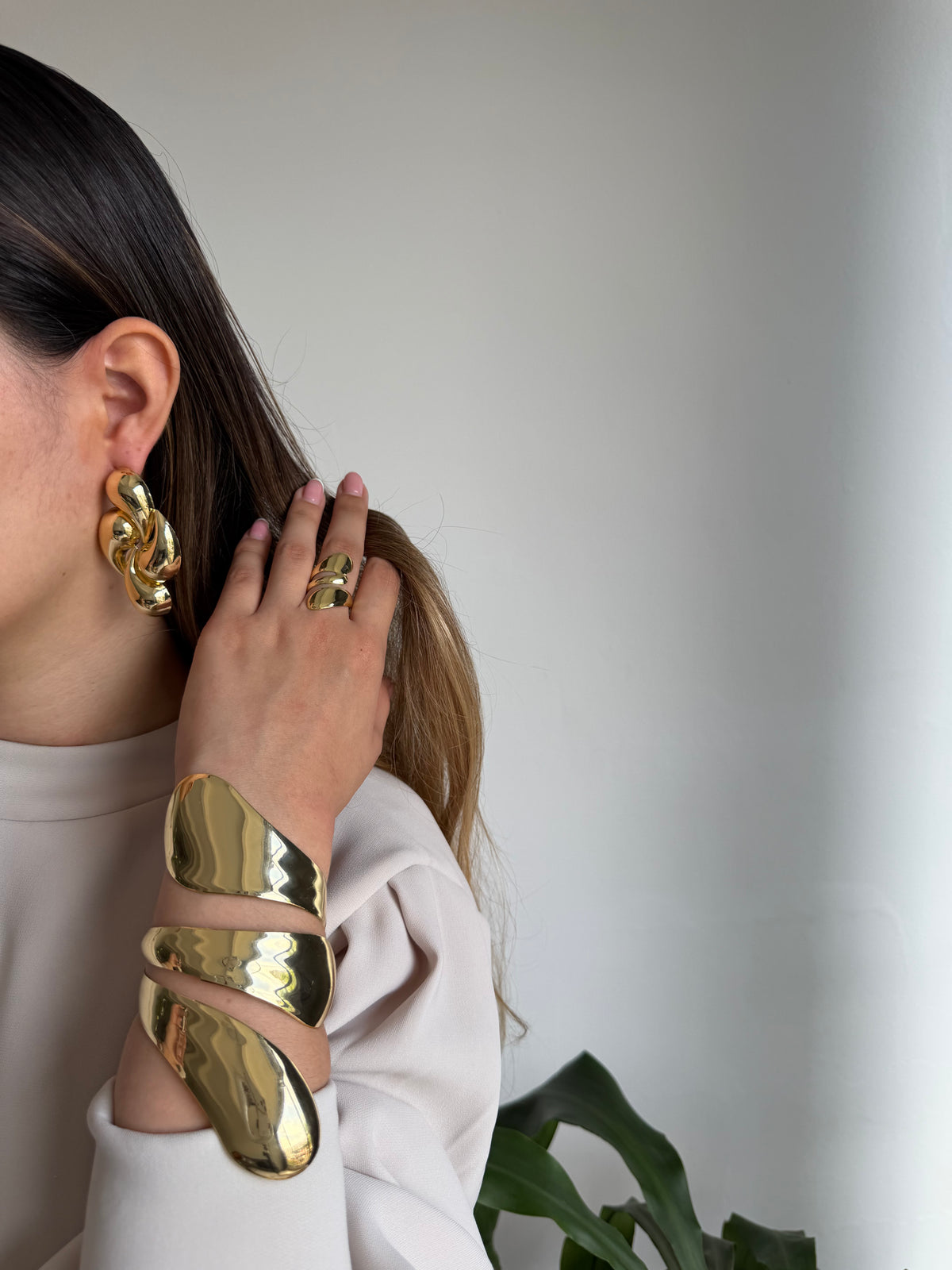 Set Maxi Arete Brazalete y Anillo