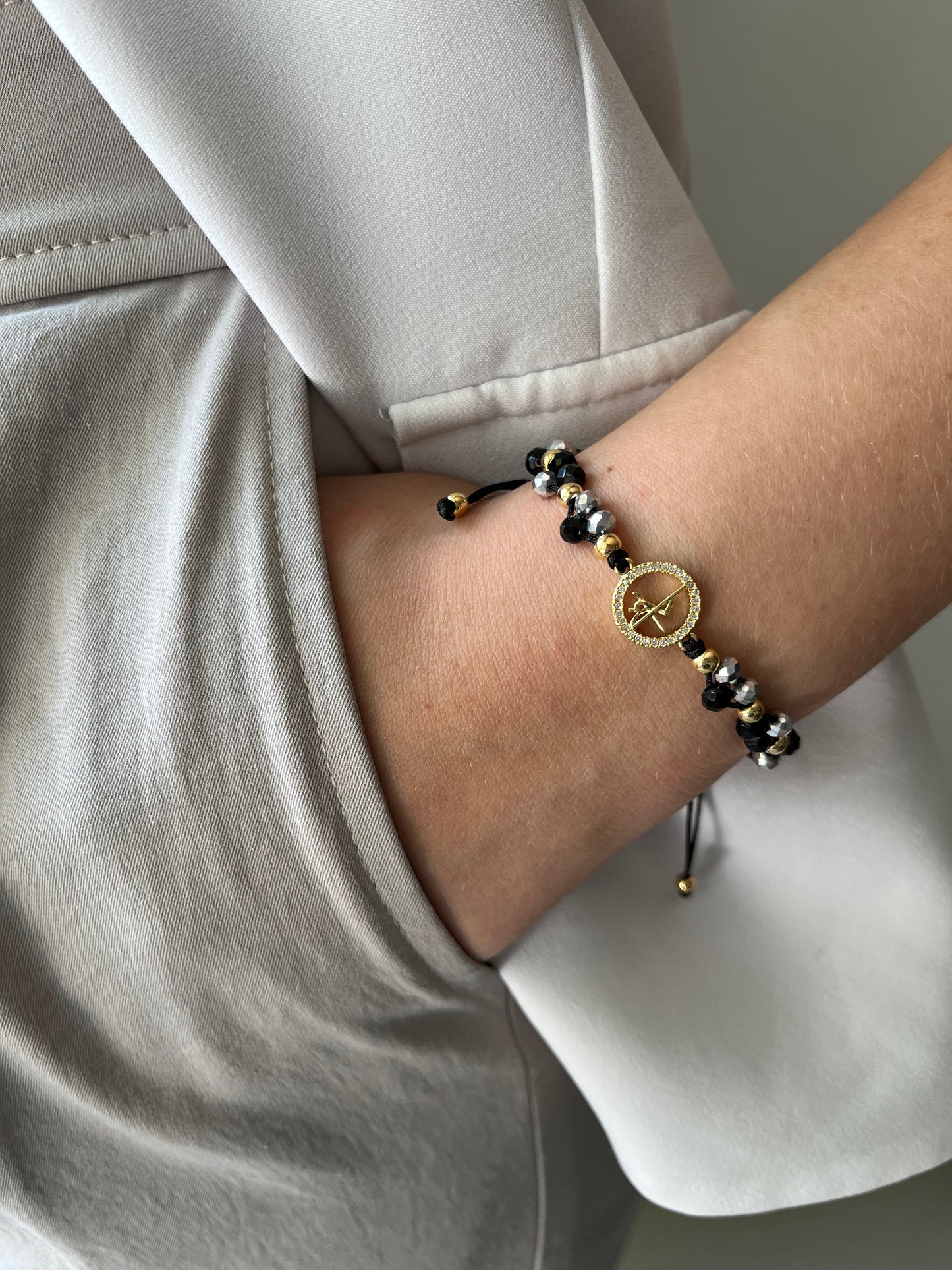 Pulsera religiosa cristal
