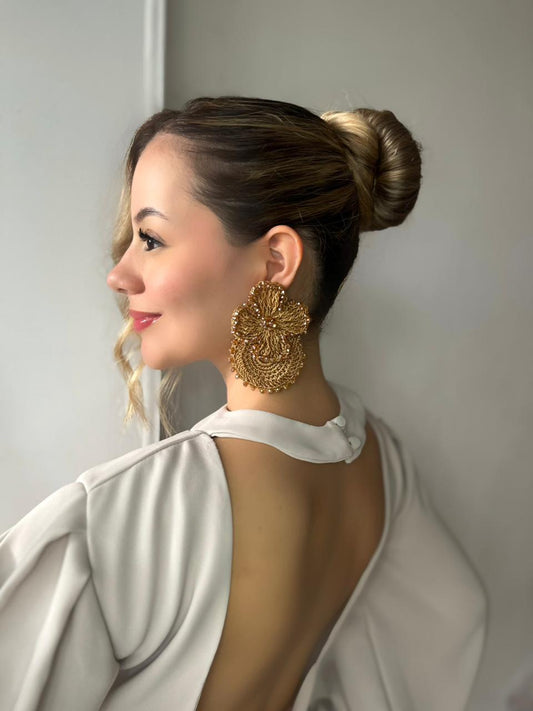 Aretes en Crochet