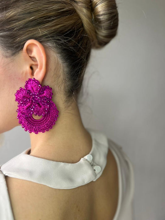 Aretes en Crochet