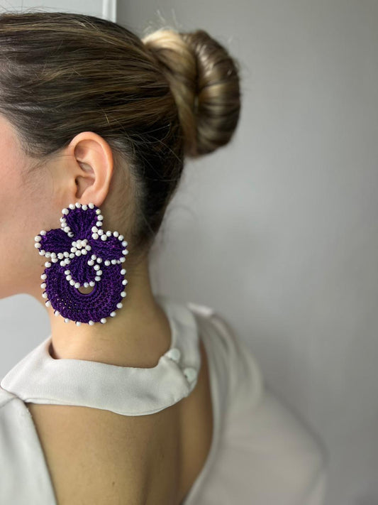 Aretes en Crochet