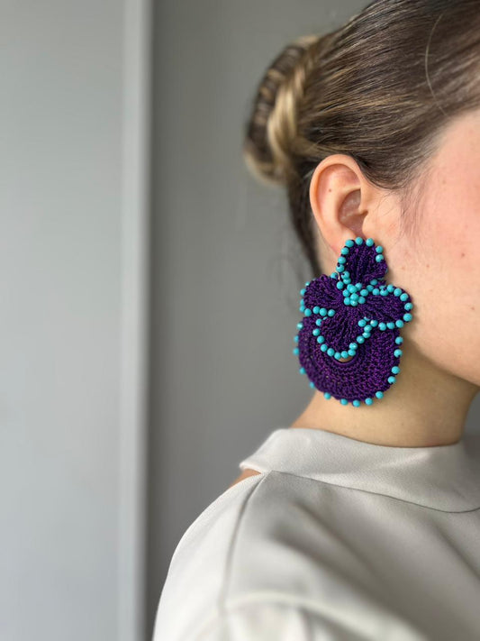 Aretes en Crochet