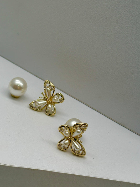 Topo de mariposa y perla