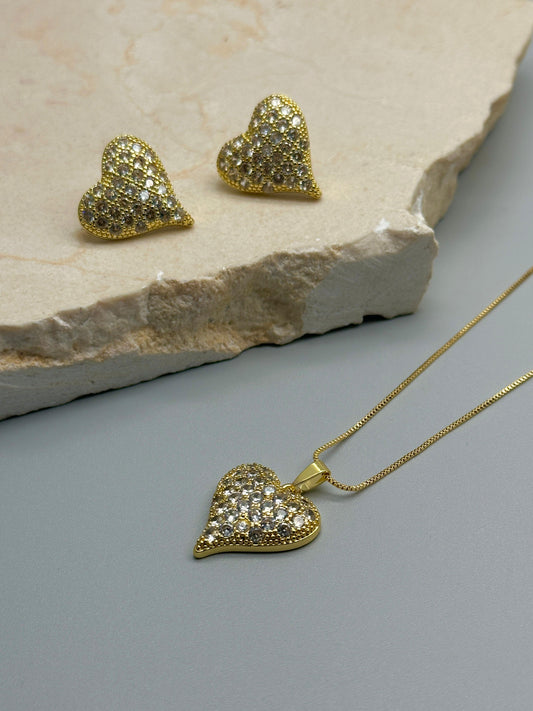 Set de Cadena  corazon