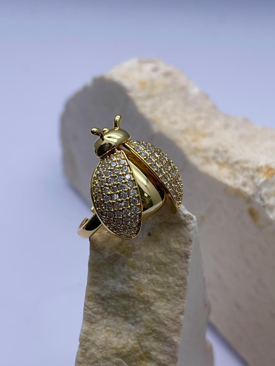Anillo de insectos Covergold Rodinado