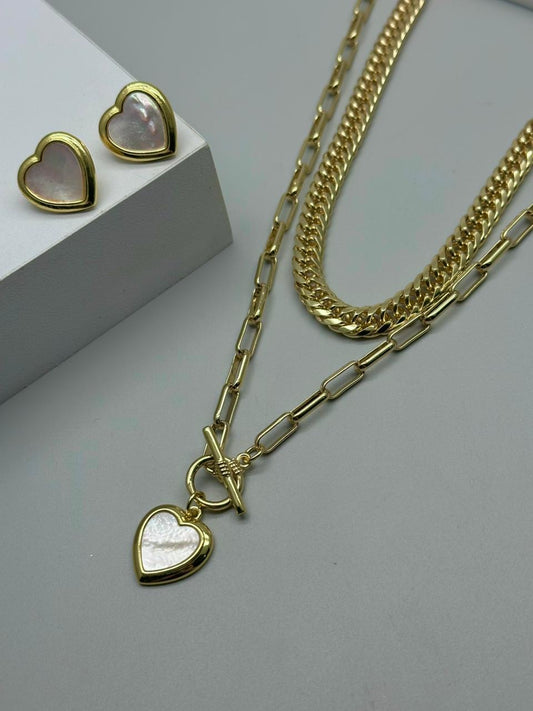 Set de Cadena de corazón